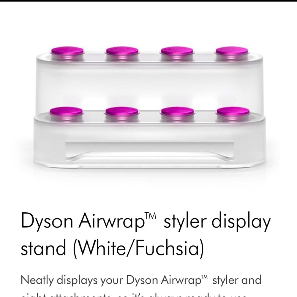 Dyson air wrap display stand